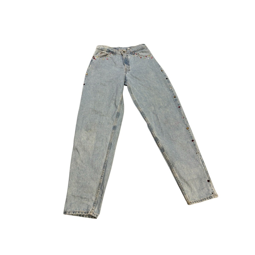 Vintage Levis 560 Loose Fit Tapered Leg Embellished Rhinestone Jeans USA W31 L34